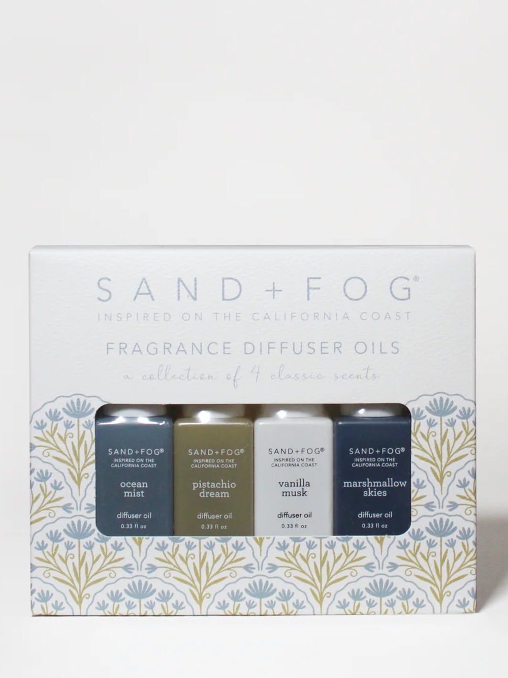 Sand + Fog Four-Piece Classic Diffuser Home Scent Collection Giftable New in Box